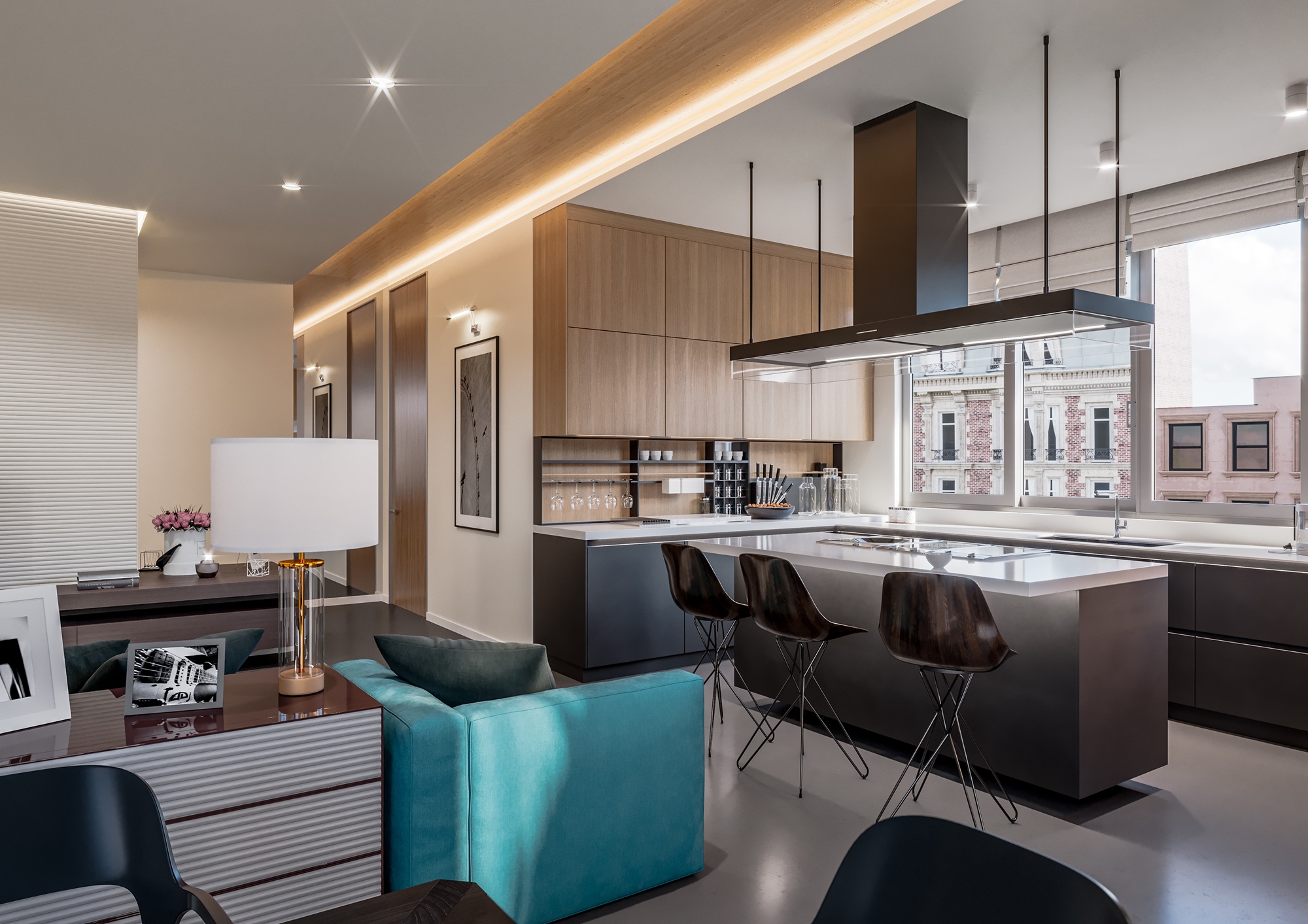 Modern apartments in Kansas City
